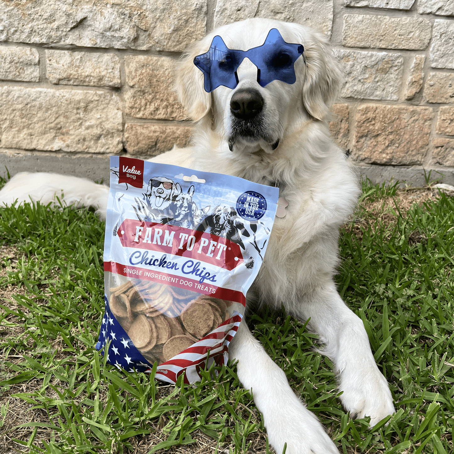 Dog Treats Americana Chicken Chips 4.2 Oz 🇺🇸