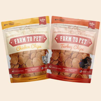 Dog Treats Turkey Chicken Chip Duo 8.4 Oz 🦃