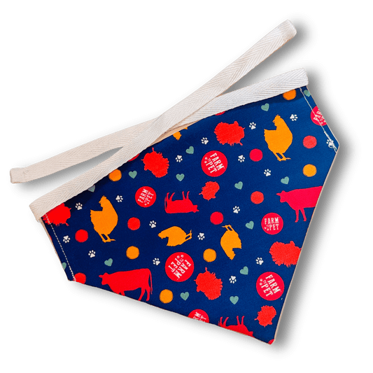 Dog Bandana Tie-On Adjustable String Style Multiple Sizes ✅