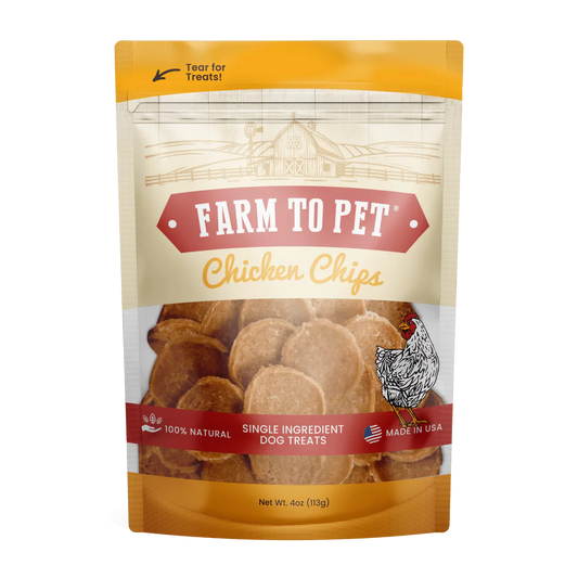 Farm To Pet Chicken Chips (4oz) - dog treats - The Family Pet