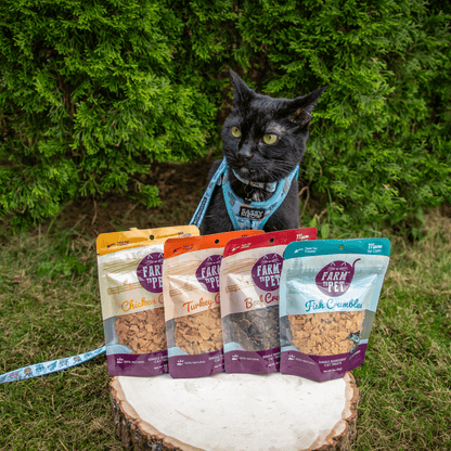 Farm To Pet Beef Crumbles Cat Treats 3.2oz 🥩