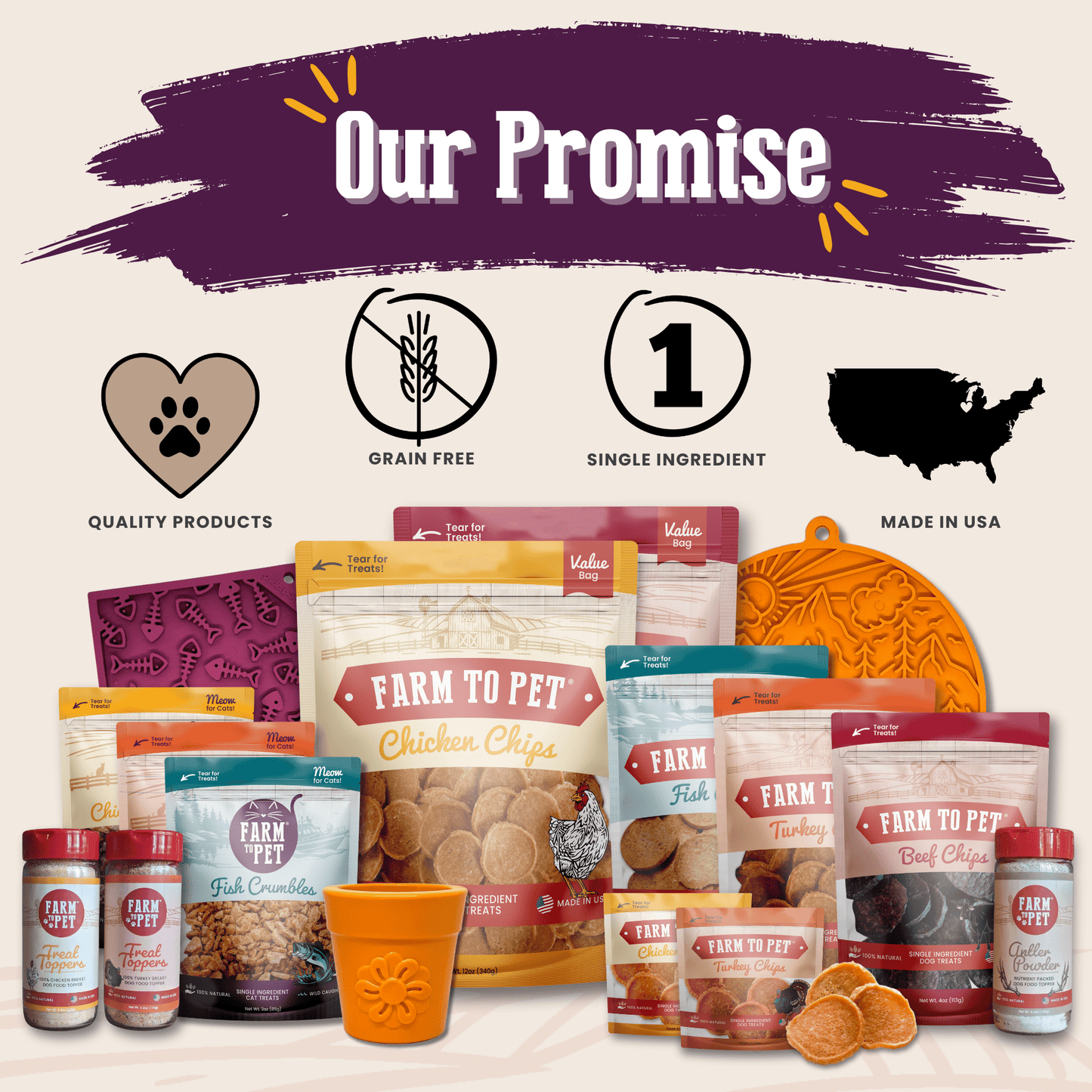 Farm To Pet Beef Crumbles Cat Treats 3.2oz 🥩