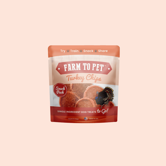 Dog Treats Turkey Chips Snack Pack Bundle 3 Oz 🦃