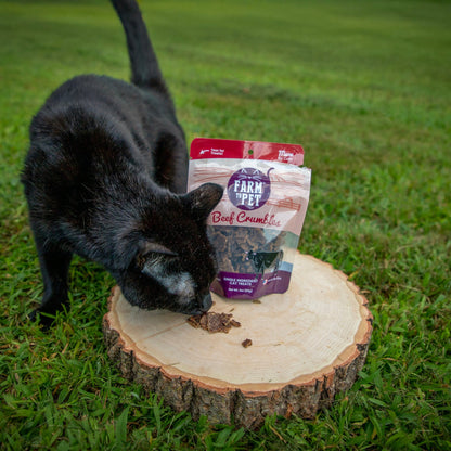 Farm To Pet Beef Crumbles Cat Treats 3.2oz 🥩