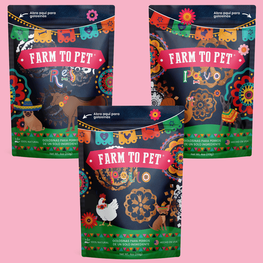 Dog Treats Fiesta Pack Variety Bundle 12.6 Oz 🎉