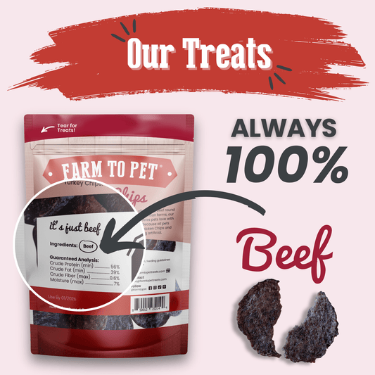Beef Chips Dog Treats | Single-Ingredient Healthy Treats for