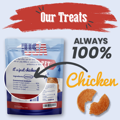 Dog Treats Americana Chicken Chips 4.2 Oz 🇺🇸