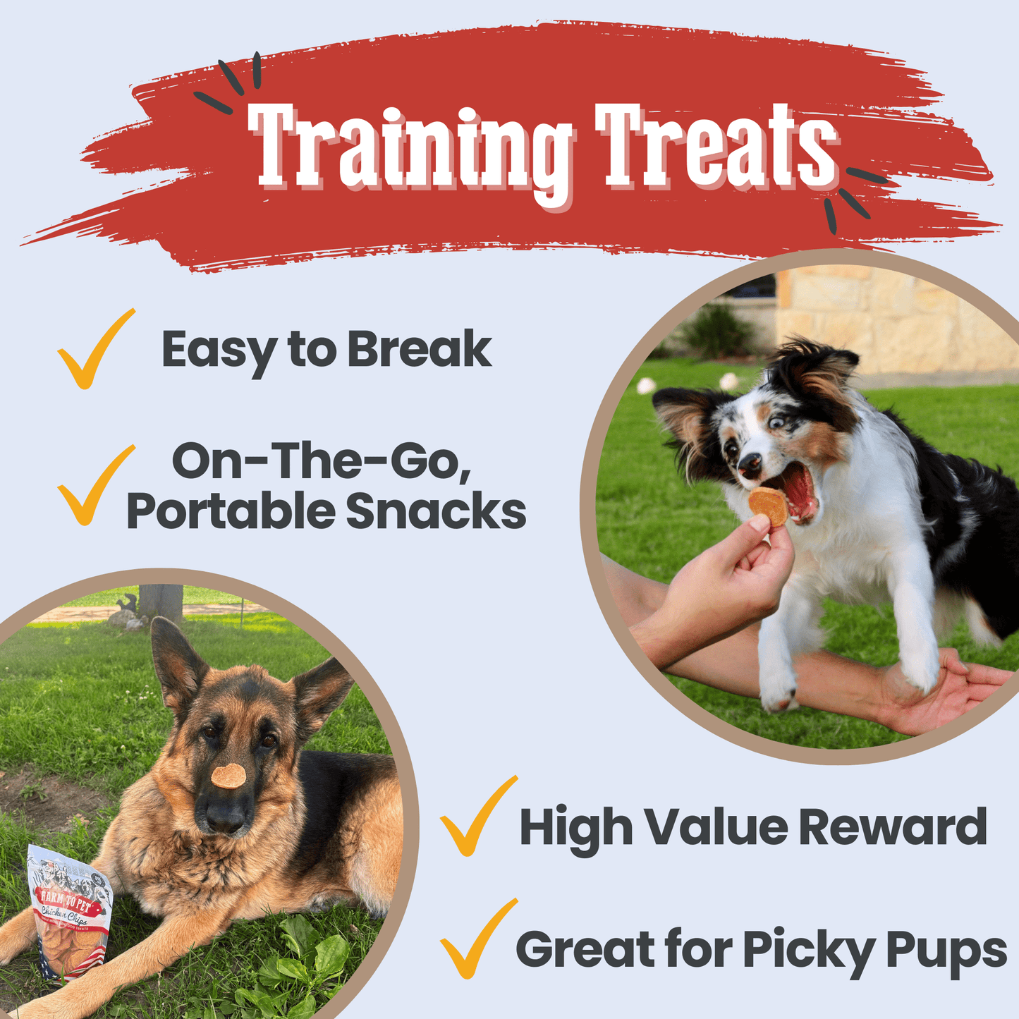 Dog Treats Americana Chicken Chips 4.2 Oz 🇺🇸