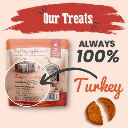 Dog Treats Turkey Chips Snack Pack Bundle 3 Oz 🦃