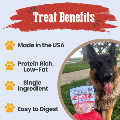Dog Treats Americana Chicken Chips 4.2 Oz 🇺🇸