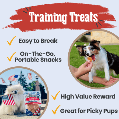 Dog Treats Americana Chicken Chips 4.2 Oz 🇺🇸
