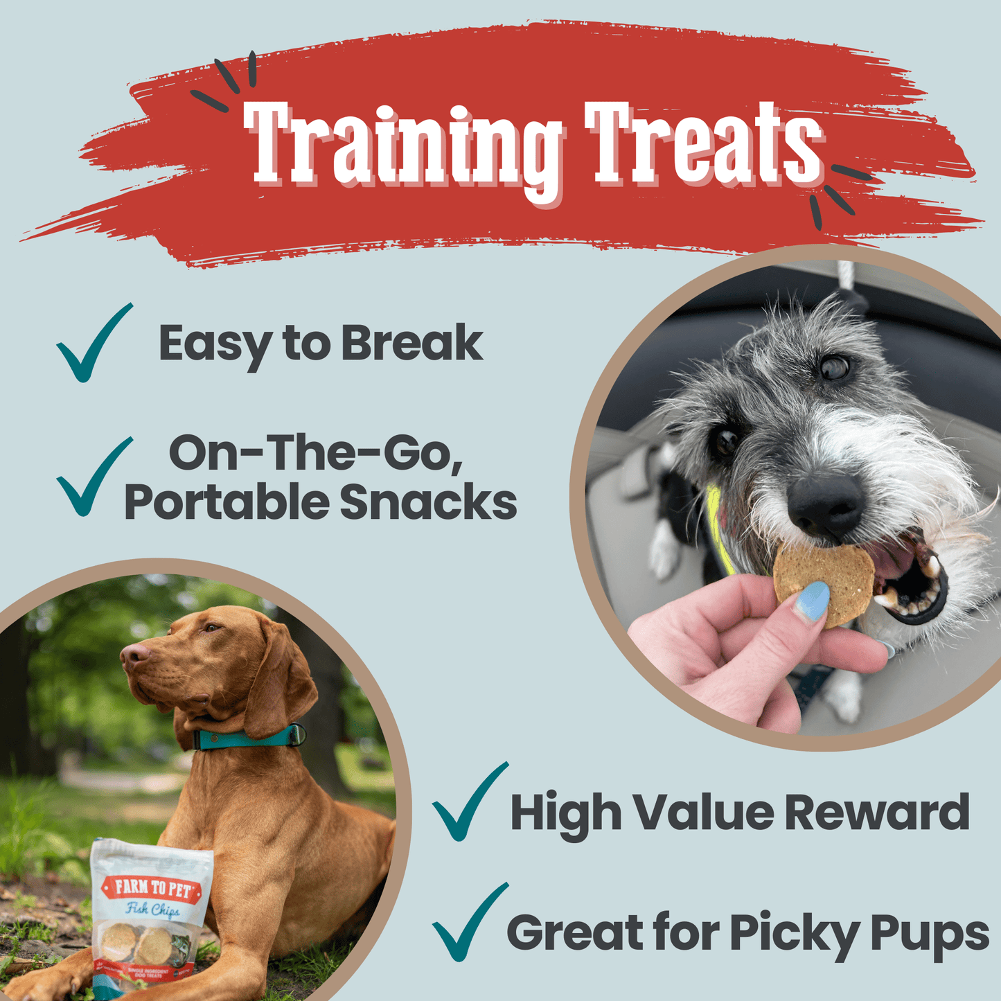 Dog Treats Fish Chips Wild-Caught 4.2 Oz 🐟