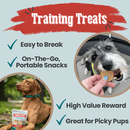 Dog Treats Fish Chips Wild-Caught 4.2 Oz 🐟