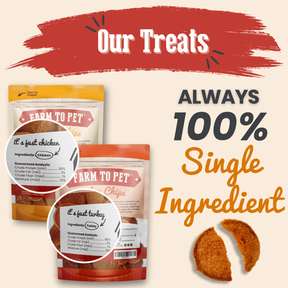 Dog Treats Turkey Chicken Chip Duo 8.4 Oz 🦃