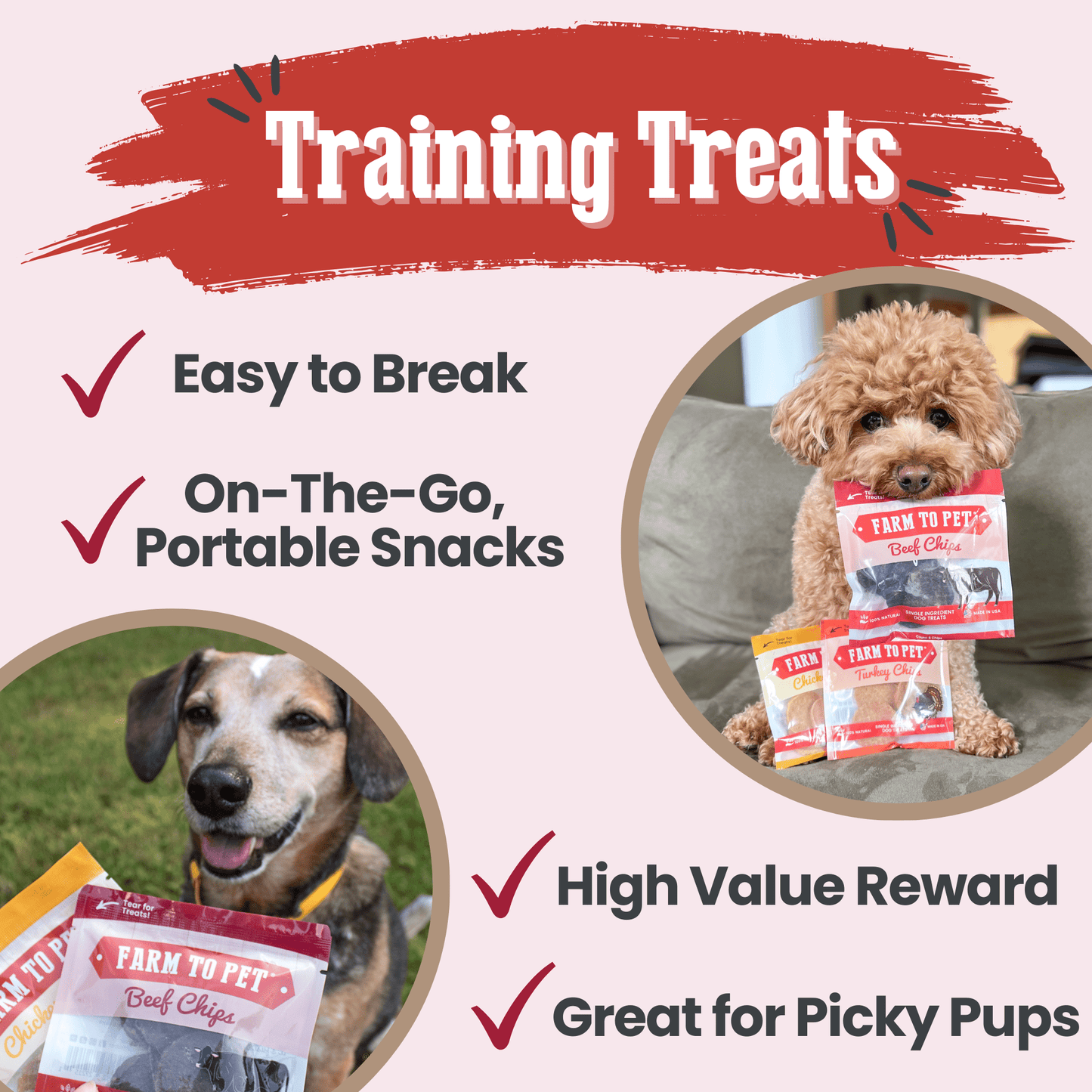 Dog Treats Puppy Starter Pack 5.7 Oz Training 🐶