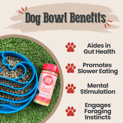 Slow Feeder Dog Bowl Honeycomb Design 🍽️
