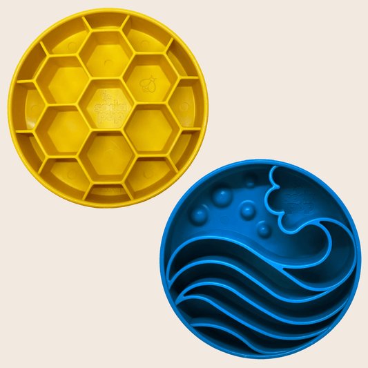 Slow Feeder Dog Bowl Honeycomb Design 🍽️