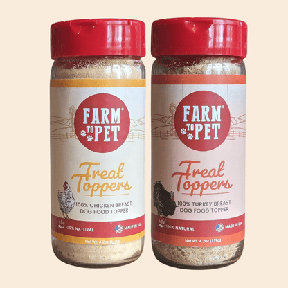 Dog Food Topper Bundle Chicken Turkey 2-Pack 8oz 🐔