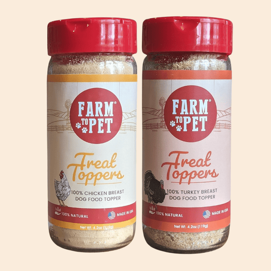 Dog Food Topper Bundle Chicken Turkey 2-Pack 8oz 🐔