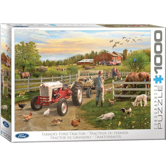 Farmer's Ford Tractor 1000 Piece Jigsaw Puzzle Eurographics