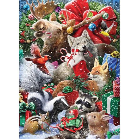 Festive Friends 350 Piece Family Jigsaw Puzzle Cobble Hill
