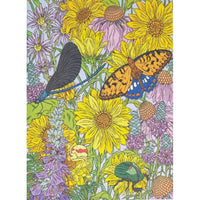 Fields & Flowers 1000 Piece Jigsaw Puzzle Birdie