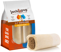 Jack & Pup Filled Bones Bully Stick Flavor (3-4 inch)