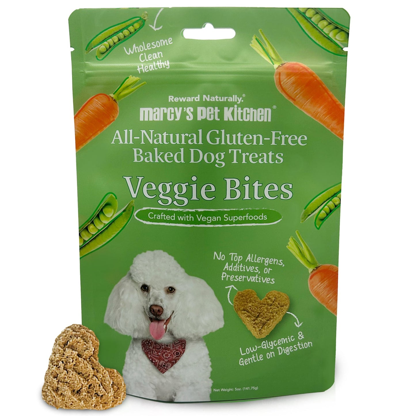 Marcy's Vegan Veggie Dog Biscuits 5oz 🥕