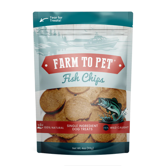 Farm To Pet Fish Chips (4oz) - dog treats - The Family Pet