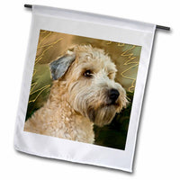 3dRose Dogs Soft Coated Wheaten Terrier - Soft Coated Wheaten Terrier Portrait - Flags (fl_4808)