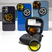 Flipper Flip-Kick Phone Filter Aquarium Reef Lens with Orange and Yellow Lenses