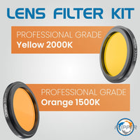 Flipper Flip-Kick Phone Filter Aquarium Reef Lens with Orange and Yellow Lenses