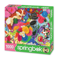 Flower Shop Feline 1000 Piece Jigsaw Puzzle Springbok