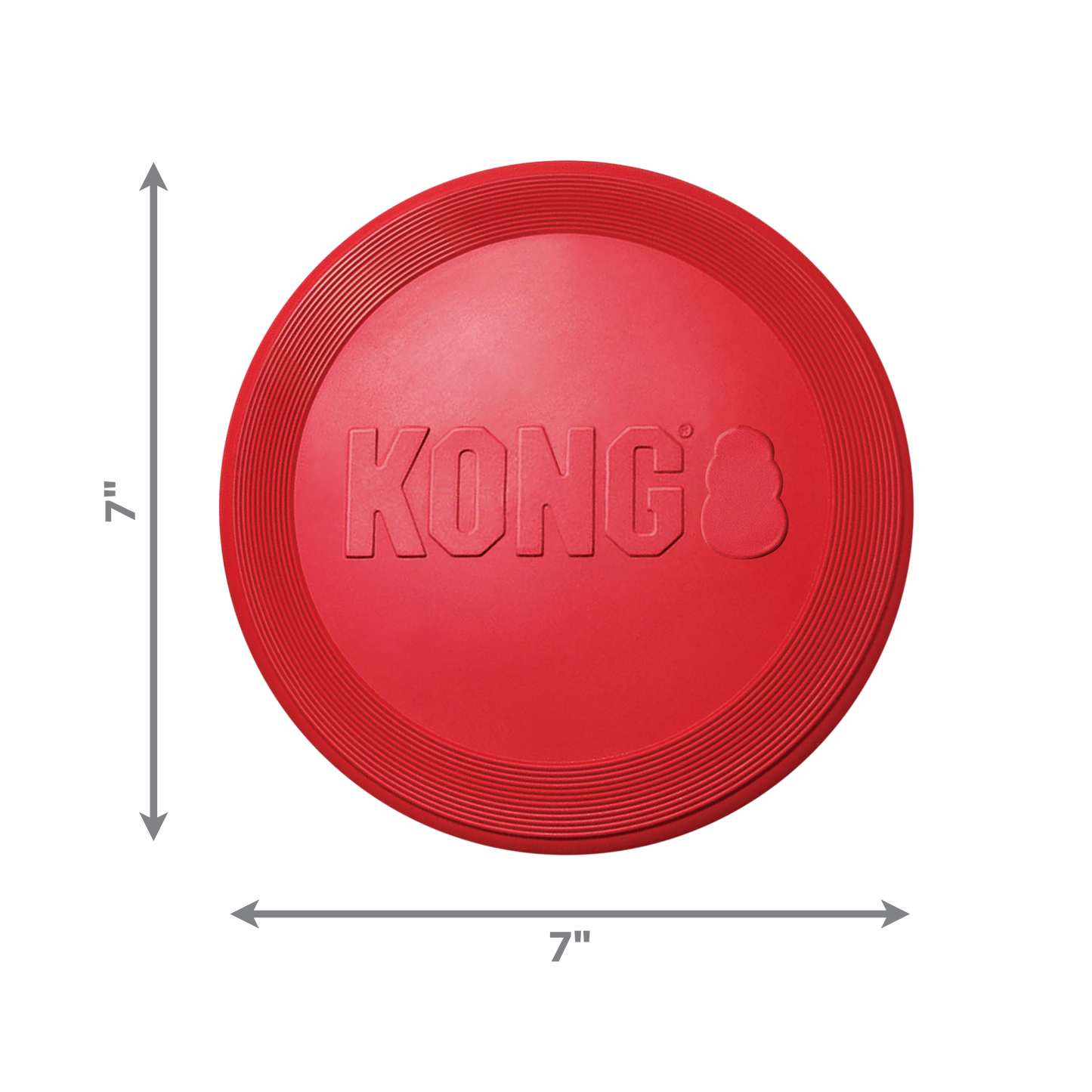 KONG Red Rubber Flyer