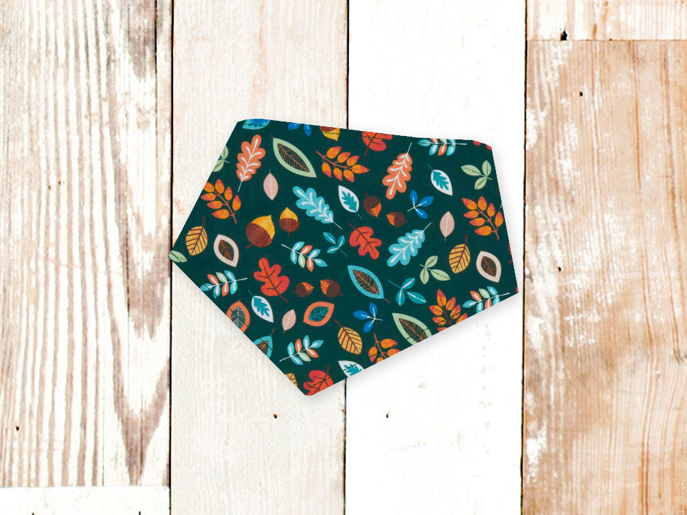 "Forest Green Leaves" Dog Bandana