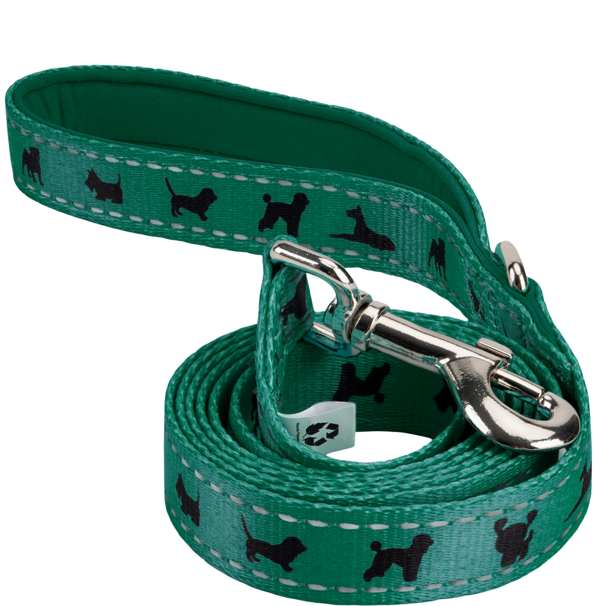 Dog Leash EcoBark Forest Green Leash- Padded Comfort Grip - main product image for dog leash
