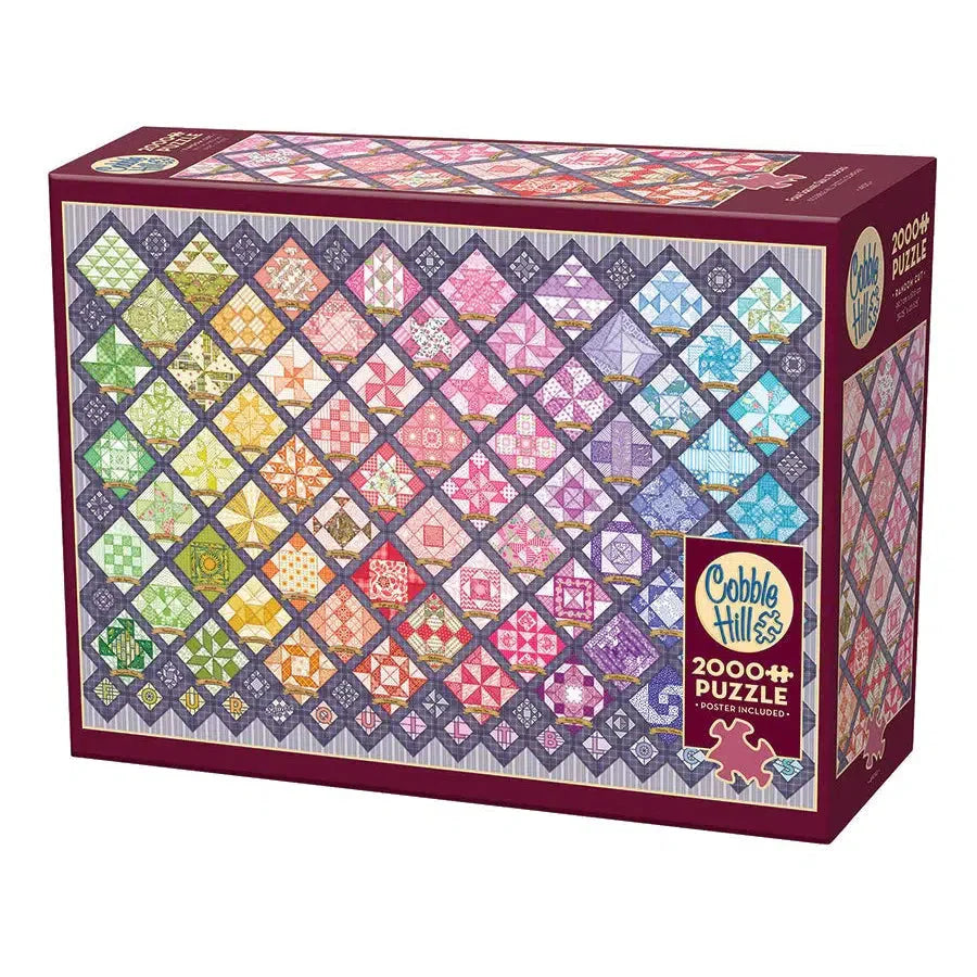 Four Square Quilt Blocks 2000 Piece Jigsaw Puzzle Cobble Hill