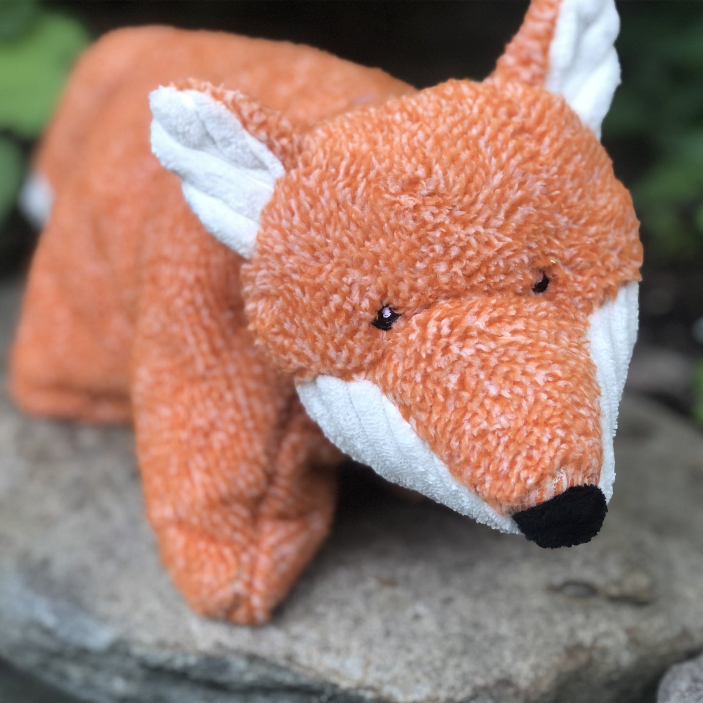 Dog Toy Squooshie Fox Plush Toy for Daily Use for Comfort - lifestyle product image for dog toy
