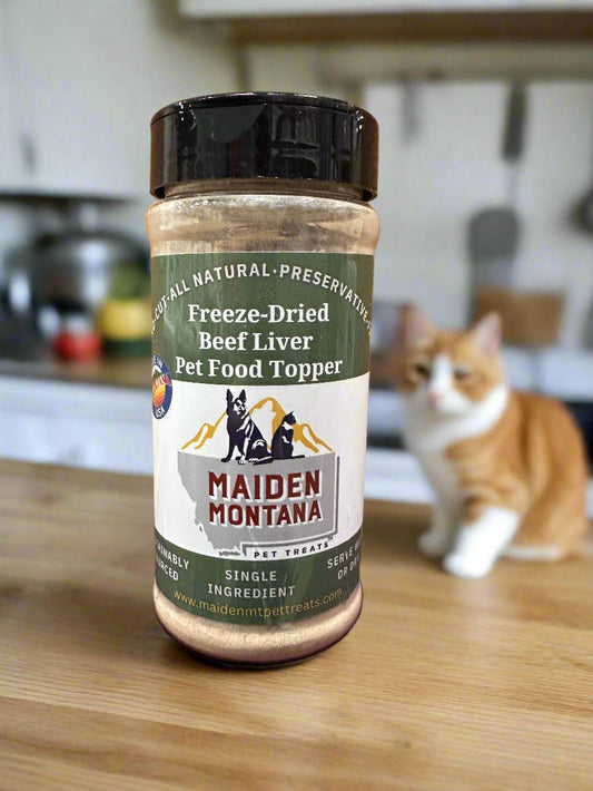 Freeze Dried Beef Liver Best Pet Food Topper 7 5 Pet Treats - main product image