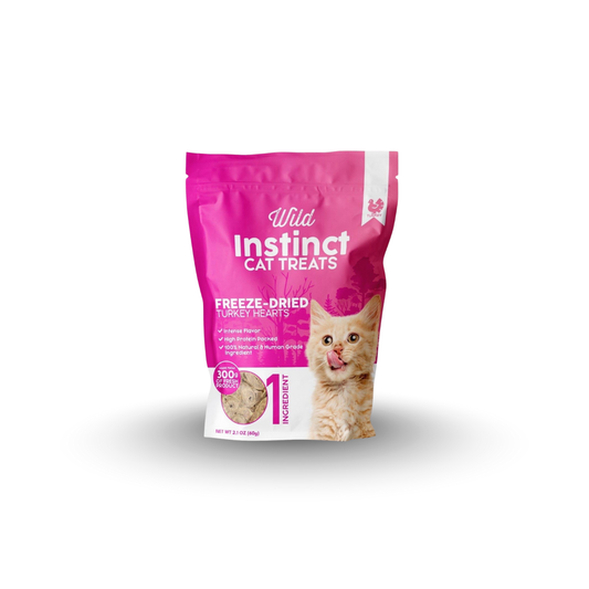 Freeze-Dried Turkey Hearts for Cats
