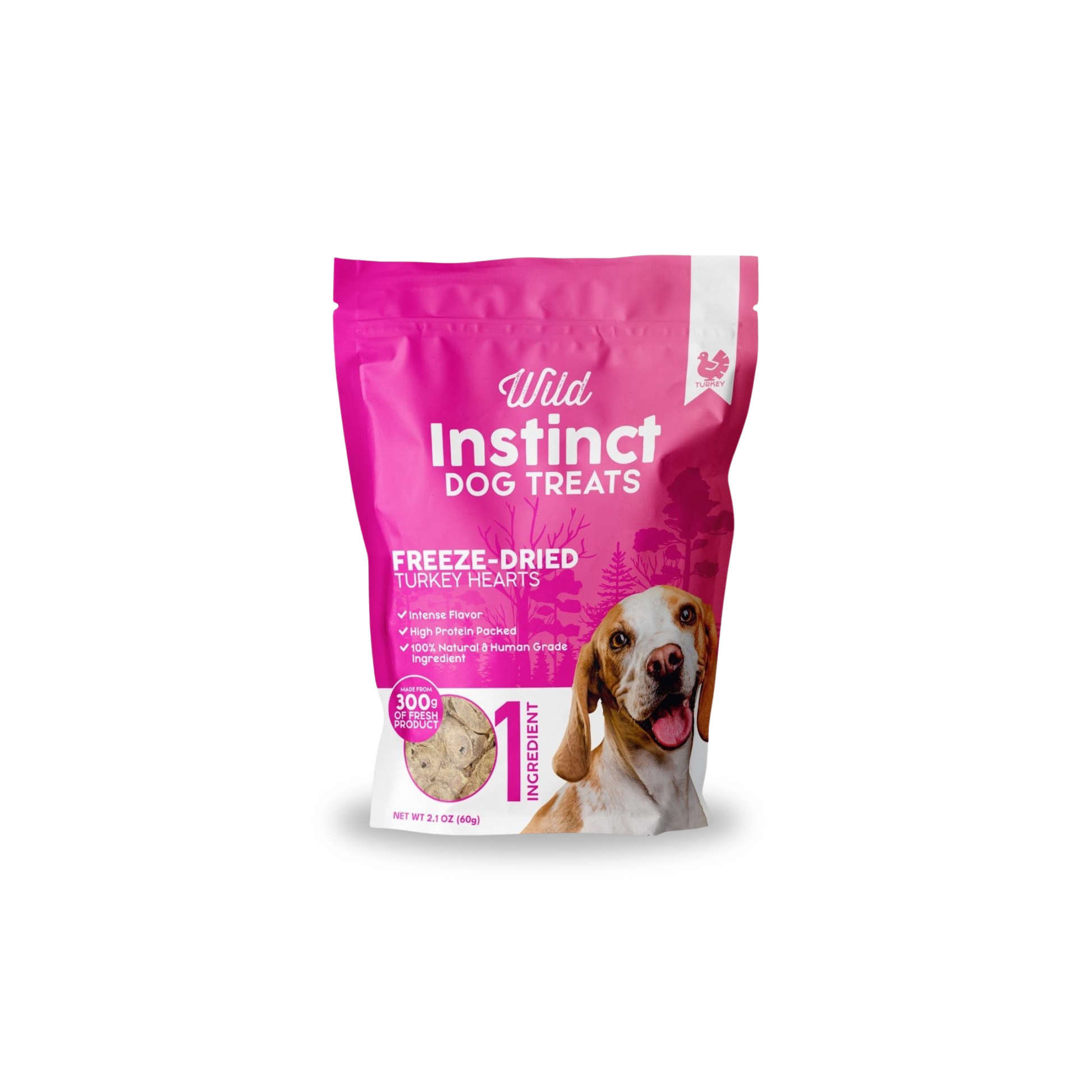 Freeze-Dried Turkey Hearts for Dogs