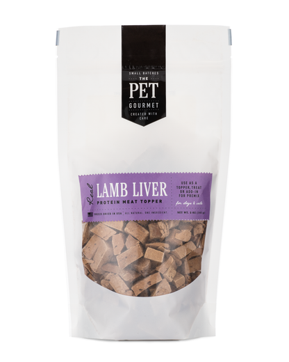 Freeze Dried Lamb Liver Dog Treats 8 Oz 🐑
