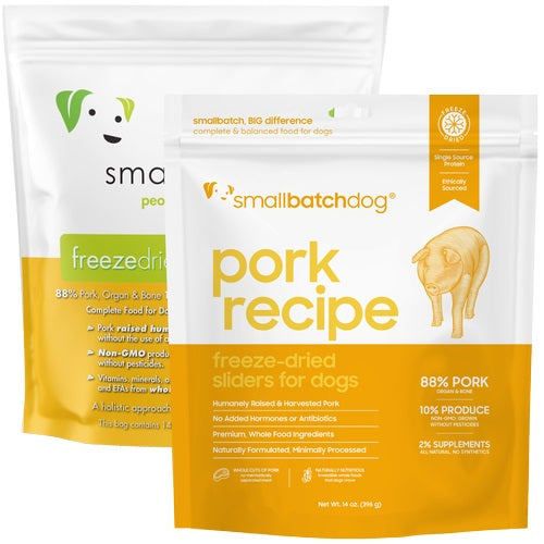 Smallbatch Pork Freeze Dried Raw Dog Food for Healthy Pets