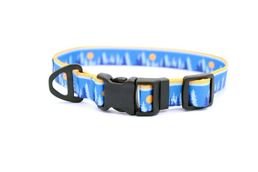 Outdoor Style Frozen Forest Nylon Dog Collar - Dog Harnesses - Euro - Dog Collars and Leads