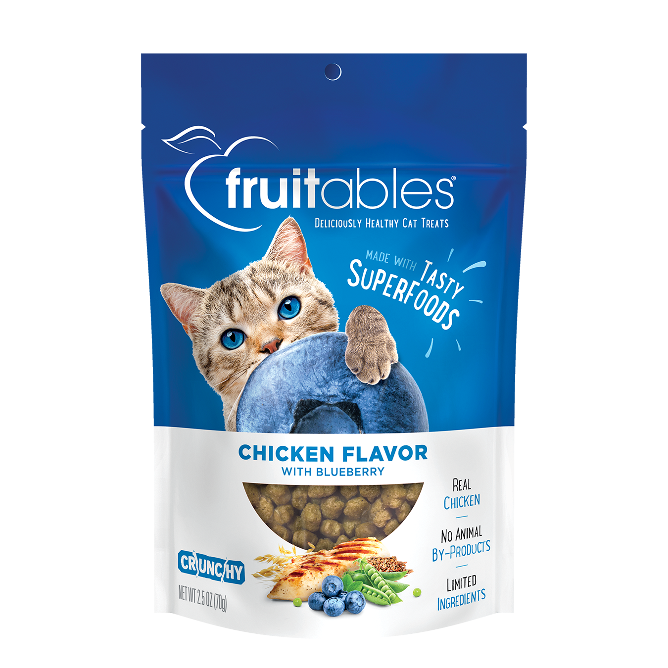 Cat Treats Chicken Blueberry Flavor 2.5 Oz Fruitables ✅