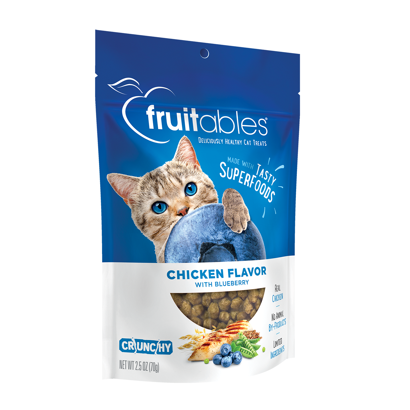 Cat Treats Chicken Blueberry Flavor 2.5 Oz Fruitables ✅