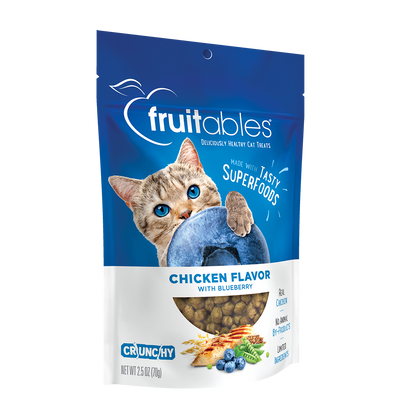 Cat Treats Chicken Blueberry Flavor 2.5 Oz Fruitables ✅