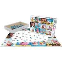 Funny Pigs 1000 Piece Jigsaw Puzzle Eurographics