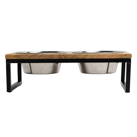 Wood & Metal Elevated Feeder - GF Pet.us