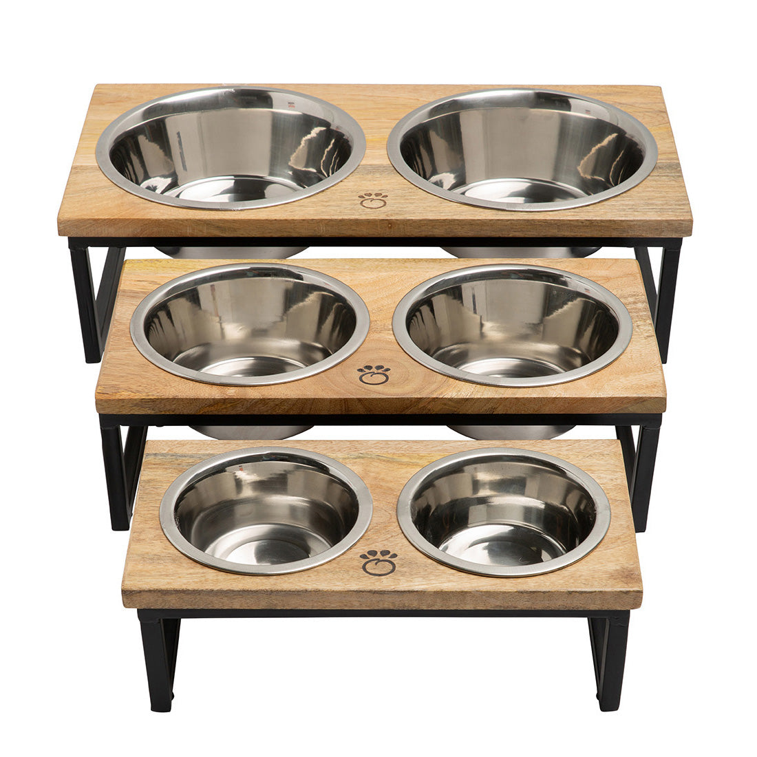 Wood & Metal Elevated Feeder - GF Pet.us